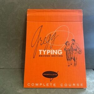 Orange Gregg Typing Course Text Book 1958